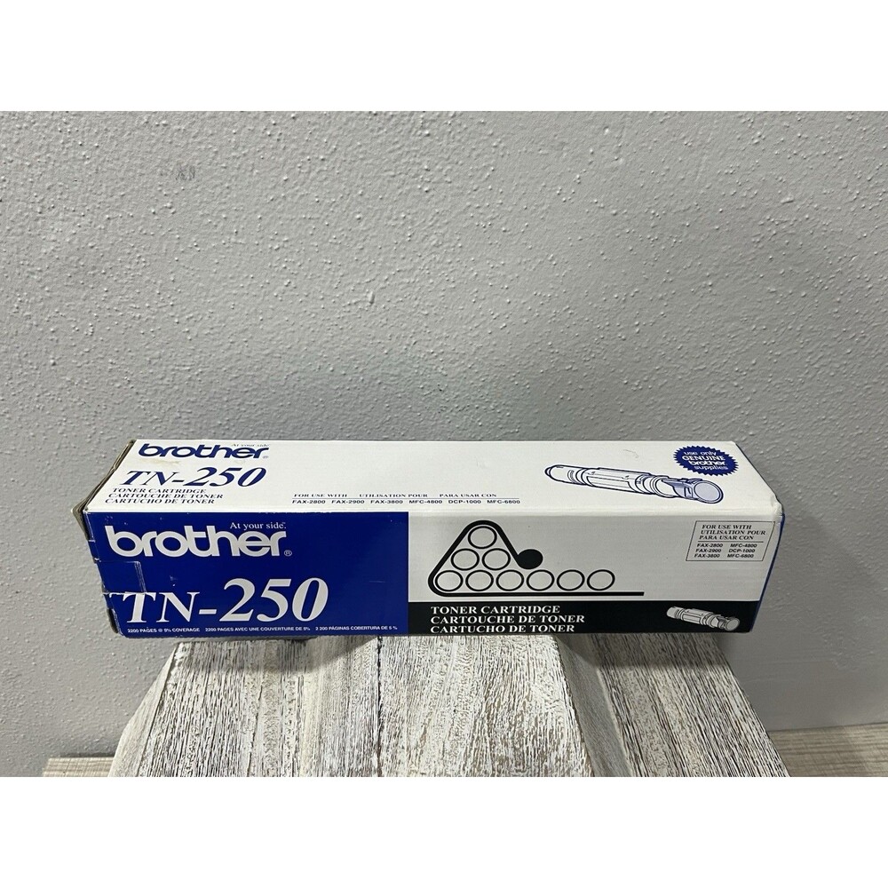 Brother TN-250 Black Toner Cartridge TN250 New Sealed OEM Box